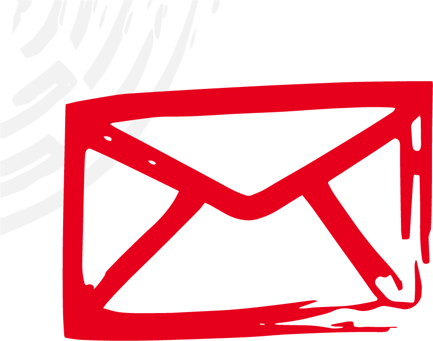 red mail icon message icon