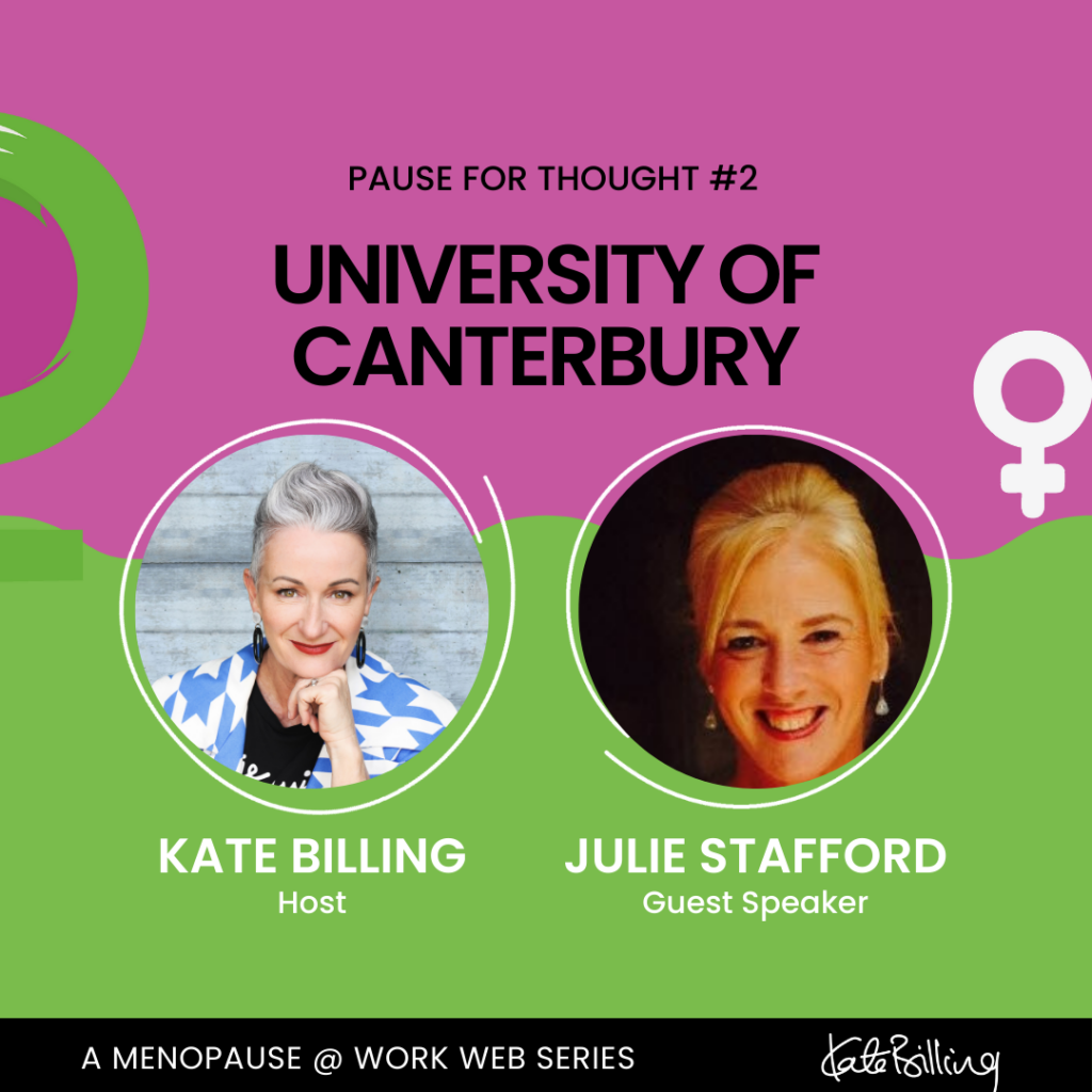 menopause web series image cover for University of Canterbury - Starting Our Menopause Movement