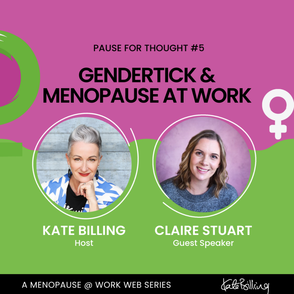menopause web series image cover for Gendertick and Menopause at Work