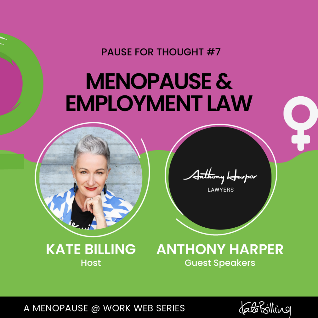 menopause web series image cover for Menopause and Employment Law