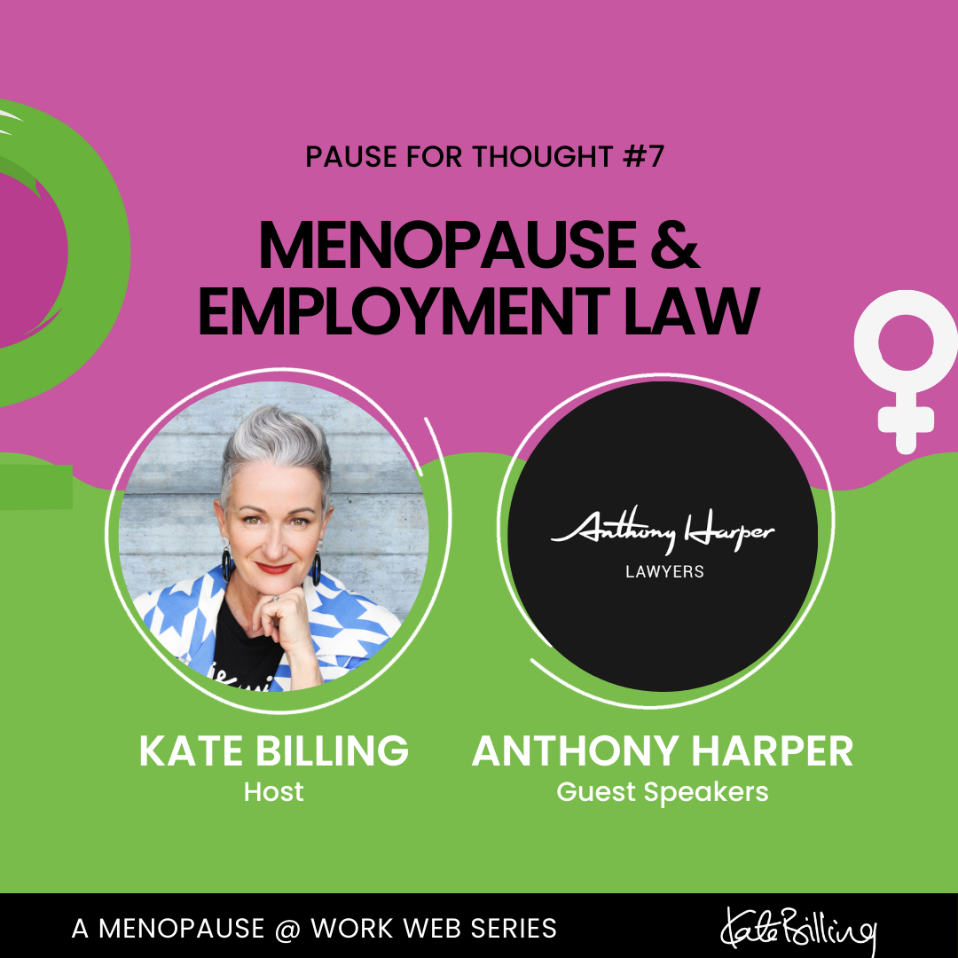 Menopause & Employment Law | Kate Billing